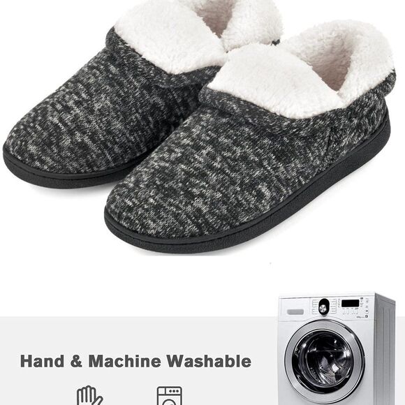 Women Slippers Warm House Shoes Fluffy Fuzzy 6 - Picture 6 of 8